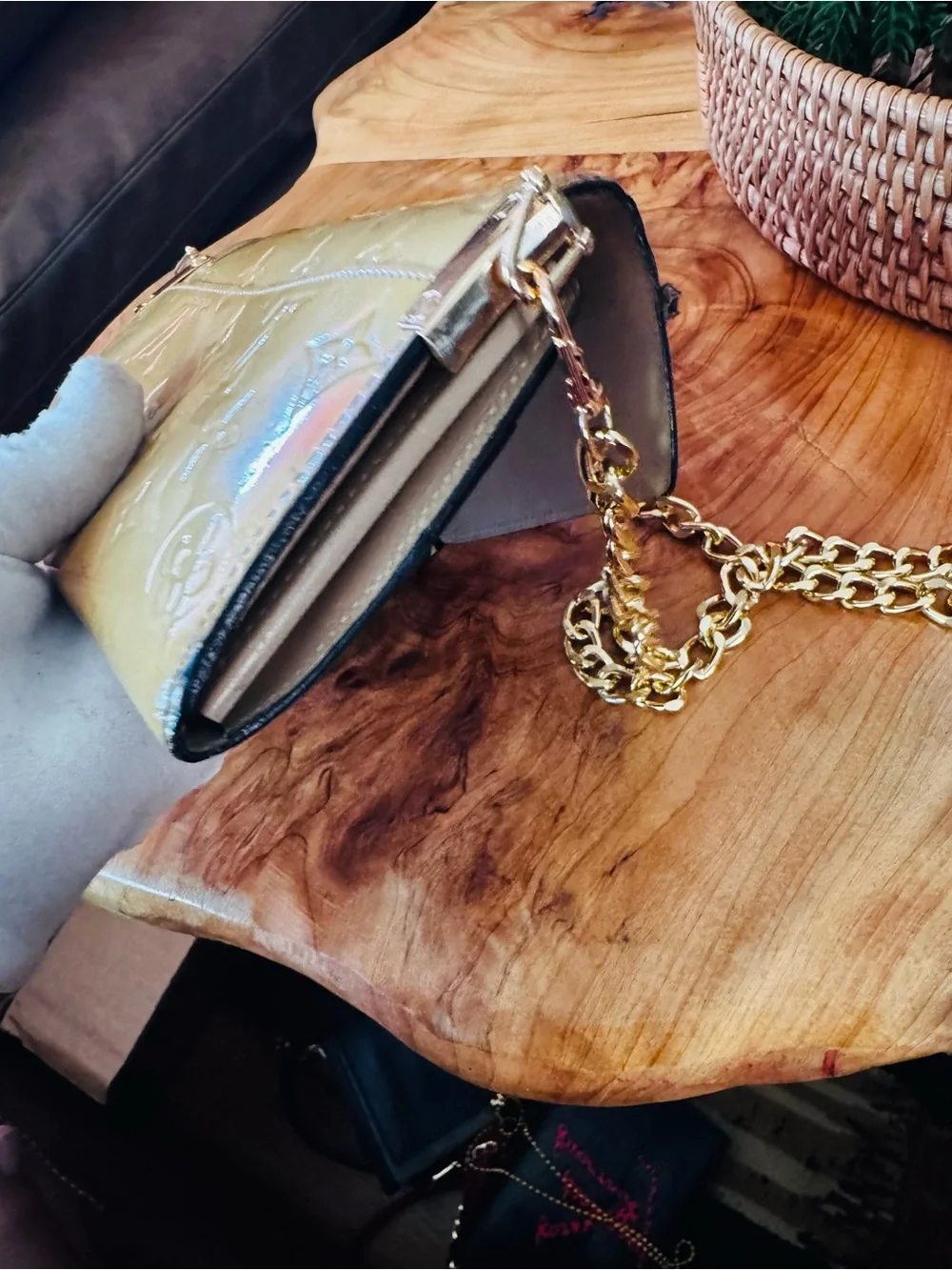 Louis Vuitton Monogram Vernis Portefeiulle Sarah Long Bifold converted 2014